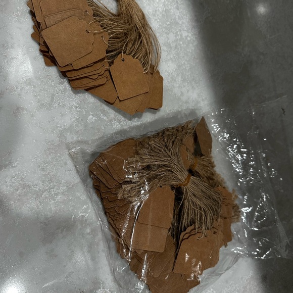 Brown Kraft Paper Gift Tags with Twine - Picture 2 of 2